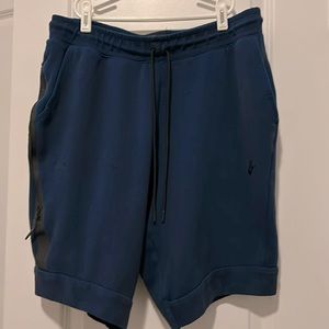 Men’s Nike Shorts~Navy Blue w/ Draw Strings Stretchable Garter Waistband Size L